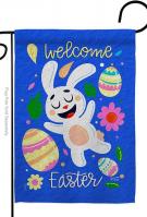 Funny Easter Bunny Garden Flag