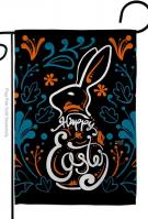 Colorful Bunny Decorative Garden Flag