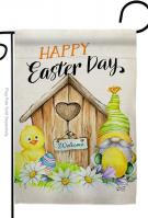 Easter Gnome Garden Flag