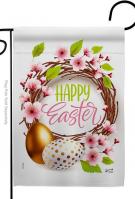 Easter Wreath Decorative Garden Flag