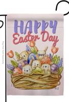 Bunnies Basket Garden Flag