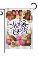 Sweet Chocolate Easter Garden Flag