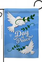 Day Of Peace Garden Flag