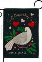 Peace No Violence Garden Flag