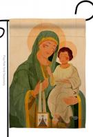 Virgin Mary And Child Garden Flag