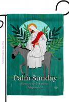 Rejoice Palm Sunday Garden Flag