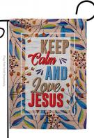 Love Jesus Garden Flag