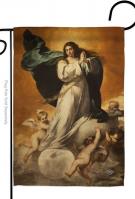 Immaculate Conception With Angels Garden Flag