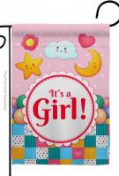 It\'s A Baby Girl Garden Flag