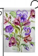 Alpine Violet Bouquet Garden Flag