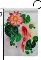 Lotus Pond Garden Flag