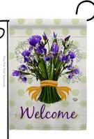 Iris Bouquet Garden Flag