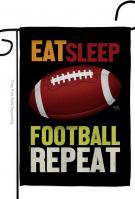 Football Repeat Garden Flag