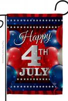 4th July Balloon Garden Flag