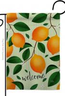 Welcome Lemon Garden Flag