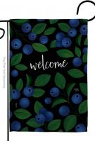 Welcome Blueberries Garden Flag