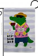 Alligator Summer Garden Flag