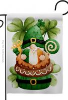 St Patty Gnome Garden Flag