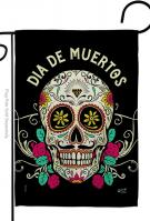 Dia De Muertos Garden Flag