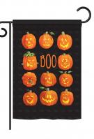 Pumpkins Boo Garden Flag