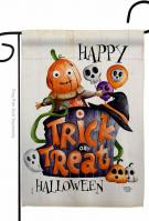 Trick Or Treat Day Garden Flag