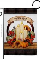 Autumn Candles Garden Flag