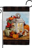 Fall Lantern Garden Flag