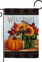 Pumpkin Bouquet Decorative Garden Flag