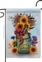 Autumn Milkcan Garden Flag