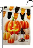 Halloween Lantern Garden Flag