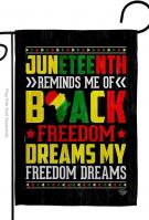 Black Freedom Garden Flag