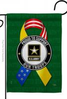 Support Army Troops Garden Flag