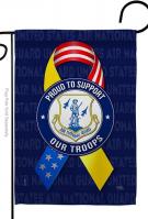 Support Air National Guard Troops Garden Flag