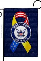 Support Navy Troops Garden Flag