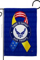 Support Air Force Troops Garden Flag