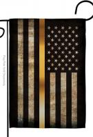 Thin Gold Line Garden Flag
