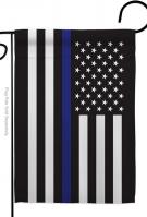 Thin Blue Line Garden Flag
