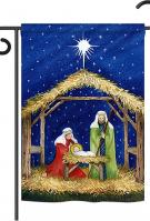 Nativity of Jesus Garden Flag