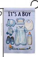 Baby Boy Decorative Garden Flag