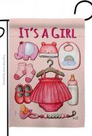 Baby Girl Decorative Garden Flag