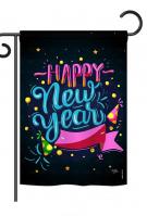 Popping Happy New Year Garden Flag