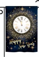 Countdown New Year Garden Flag