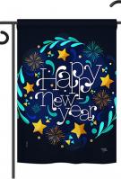 New Year Vibes Garden Flag
