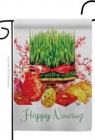 Nowruz Wishes Garden Flag