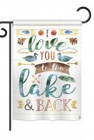 Love You To The Lake Garden Flag