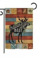 Outdoor Life Is Best Garden Flag