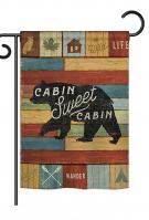 Cabin Sweet Cabin Garden Flag