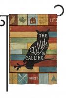 The Wild Is Calling Garden Flag