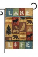 Lake Life Garden Flag