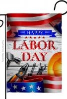 Happy Labor Day Garden Flag